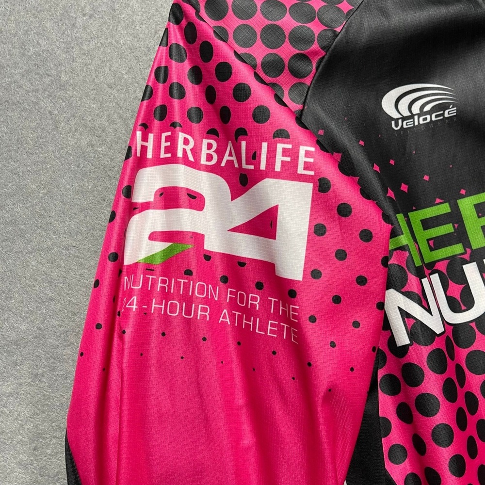 Veloce Cycling Jersey Womens‎ Small Pink Long Sleeve Herbalife Nutrition Oregon - Picture 7 of 16